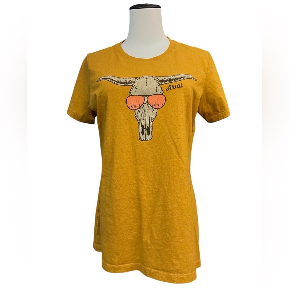 Ariat Mustard Yellow Short Sleeve Tee